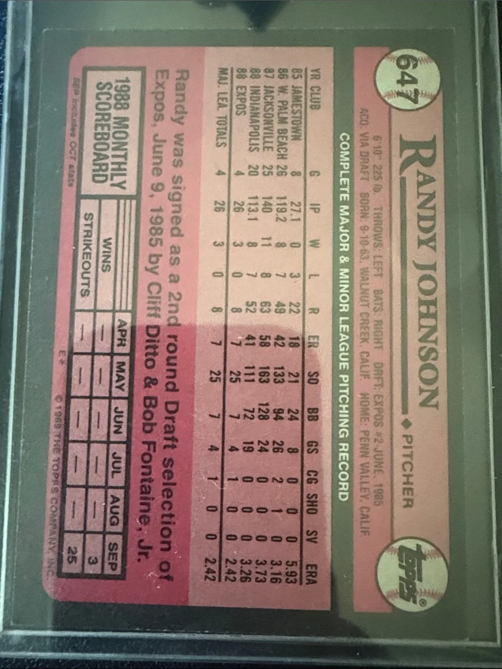 Randy Johnson Baseball Card Lot - Set of 4